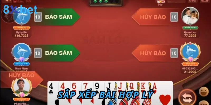 Cách Chơi Sâm Lốc - Hướng Dẫn Dành Cho Tân Thủ 7 Sắp xếp bài hợp lý